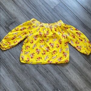 Off the shoulder floral top